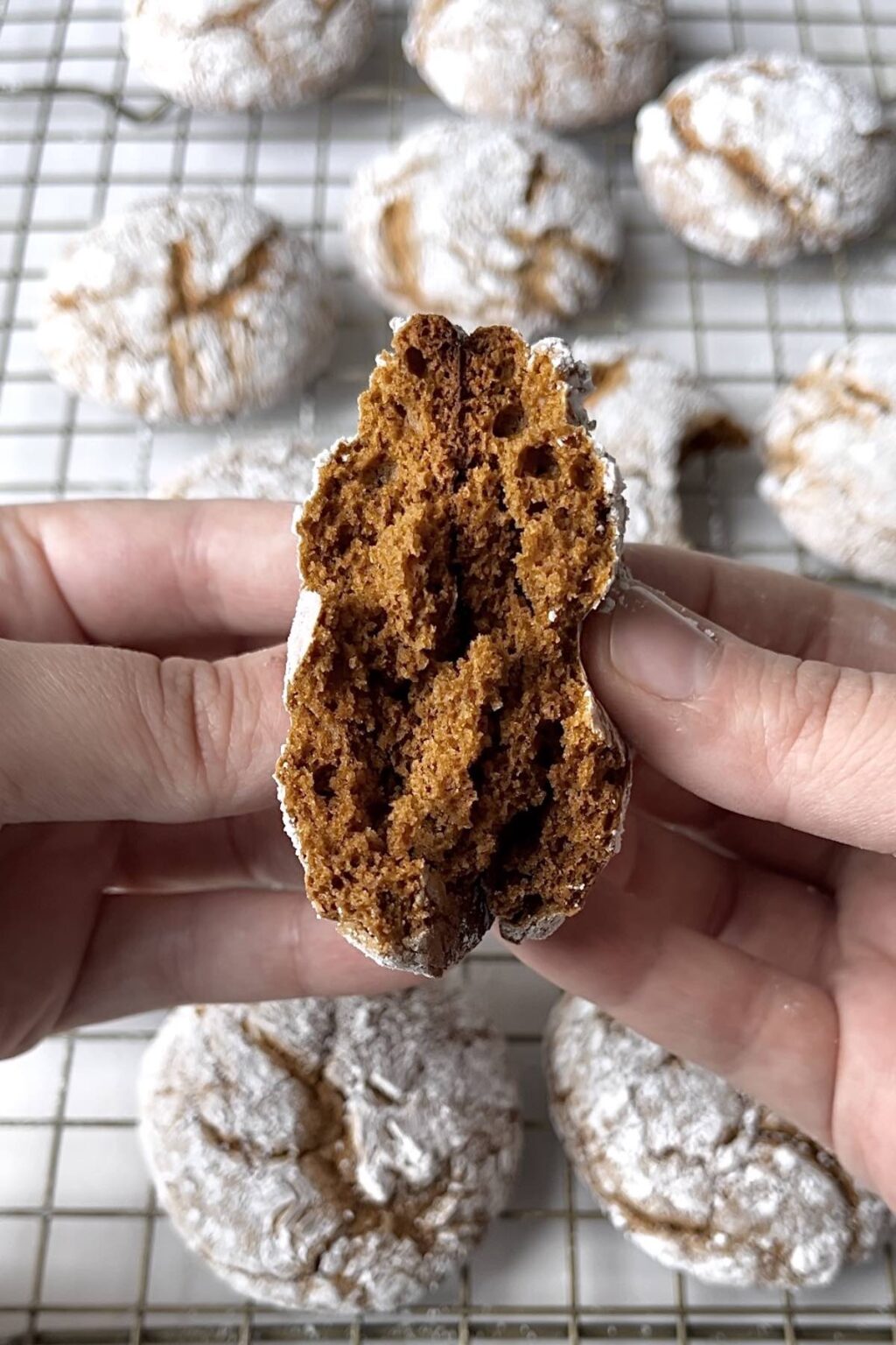 Easy Gingerbread Crinkle Cookies with Cake Mix