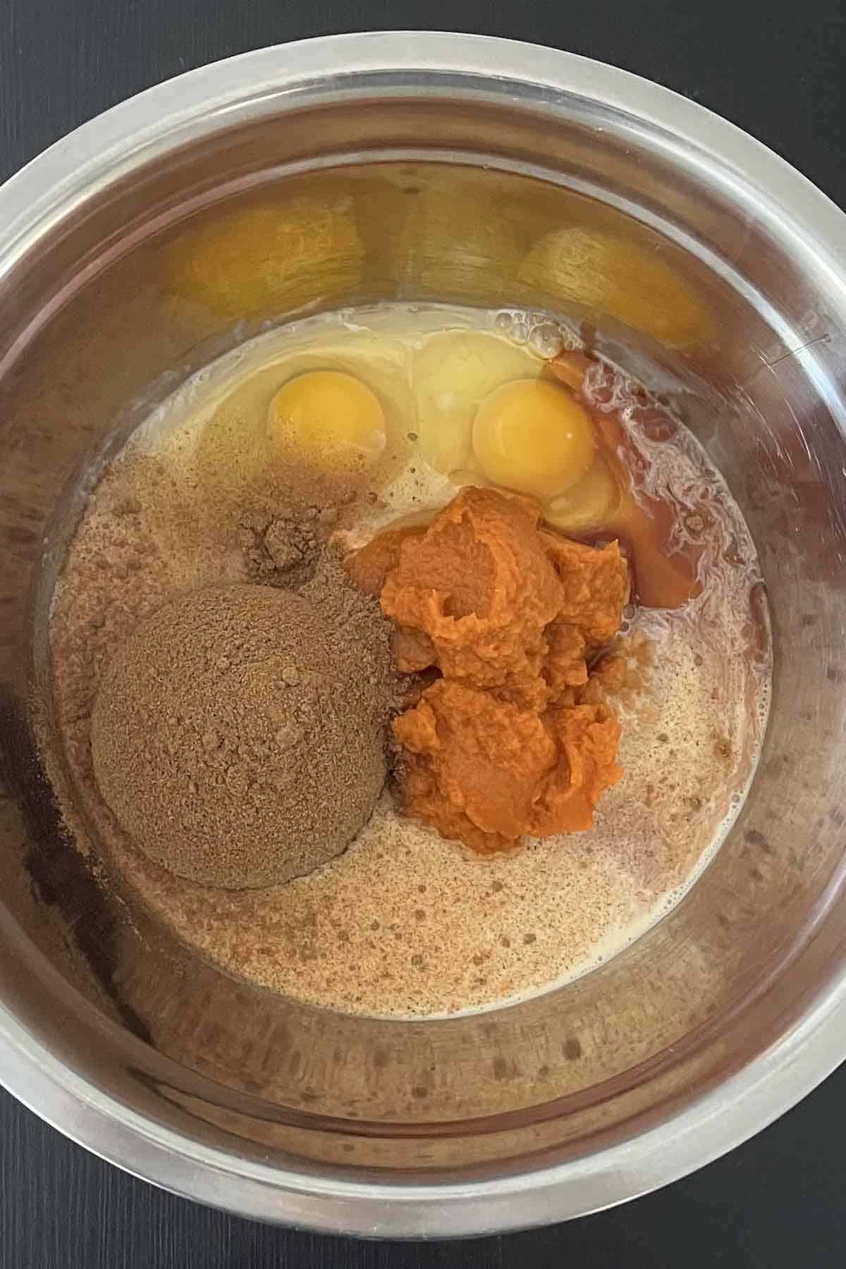 Ingredients in a mixing bowl.