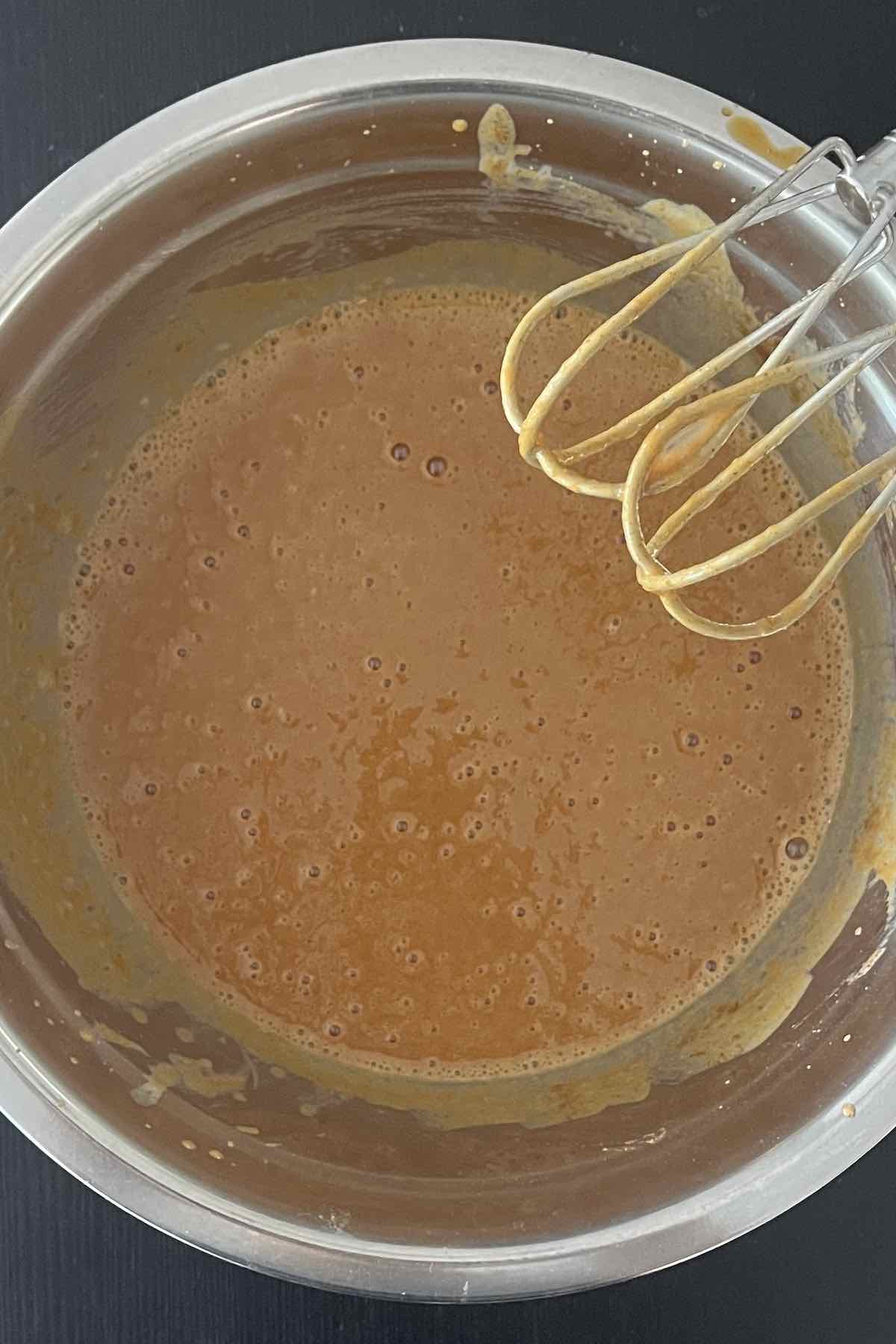 Ingredients mixed together in a bowl.