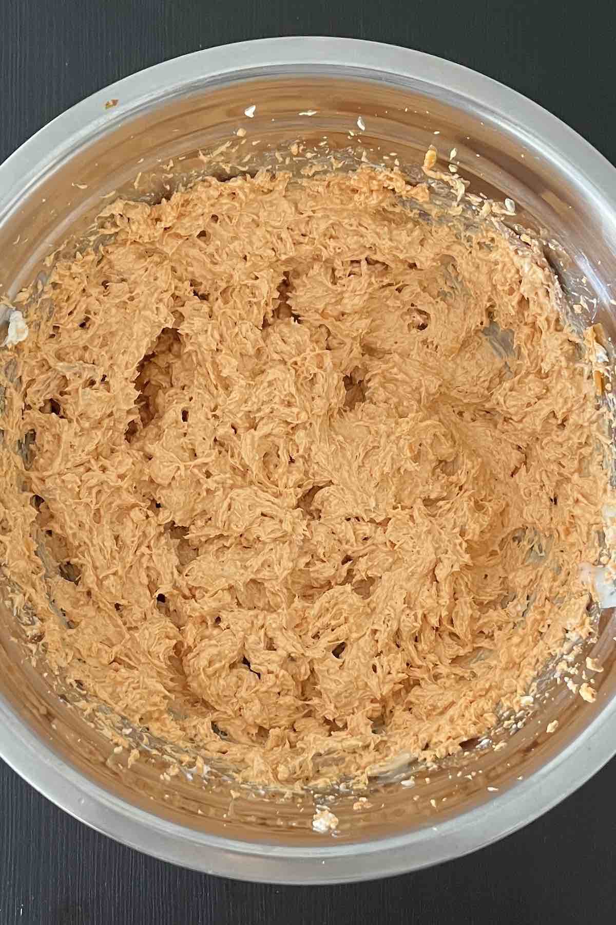 Ingredients mixed together in a bowl.